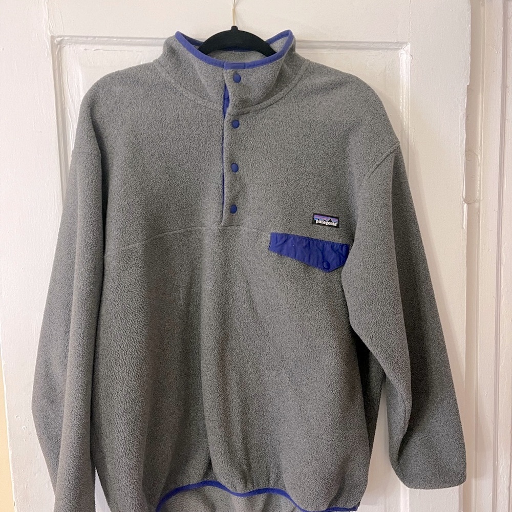 Patagonia Gray Crewneck Fleece M